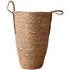 SHUIXIAYUE Grande cesto di fiori in vimini naturale per la decorazione della casa, giardino, secchio per biancheria, cesti portaoggetti per vestiti sporchi, cesti portaoggetti per giocattoli (dimensioni L 23 x