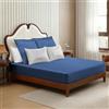 ClevaHome Set lenzuolo con angoli in raso 3 pezzi,180 x 200 cm,fino a 30 cm,poliestere satinato liscio,con 2 federe 80 x 80 cm,certificato OEKO-TEX Standard 100
