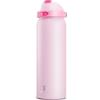 Meoky - Borraccia sportiva in metallo da 1183 ml, in acciaio inox, con cannuccia 2 in 1 e coperchio con beccuccio, a prova di perdite, fredda per 24 ore, base protettiva in silicone, senza BPA, per