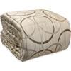 Corredocasa Piumone Trapunta Matrimoniale, misura 270x270, Invernale 500 gr. Calda Morbida Made in Italy- Piumino Letto Raso Moderna Elegante Fantasia in 3 Colori (Biscotto)