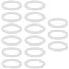 Sisinkal Confezione di anelli per uncinetto fai da te, accessori per artigianato, anelli in plastica bianca per borse, sedili auto, decorazione per borse, da 12,7 mm a 50 mm (19 mm)