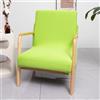 Highdi Copripoltrone 1 posto Elasticizzati in Spandex Tinta Unita, Adatto per Poltrona con Braccioli in Legno, Coprisedia Lavabile per Soggiorno, Camera da Letto, Ufficio (Verde chiaro)