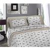 Tata Home Completo Letto Flanella Set Lenzuola Morbido Caldo Cotone Felpato Invernale Antipilling Fantasia (Dis. 15 Cuori Beige, Matrimoniale)