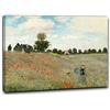 Niik Quadro + Telaio (BC) i papaveri di claude monet 80 x 61 x 1,7 cm falso d'autore stampa su tela