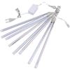 Frilla Pioggia di Luci LED, Luci a LED effetto nevicata, 8 nastri luminosi, 30 cm, 8 Tubi Meteor Luci Natale Esterno Luci Impermeabile per Natalizie Albero Giardino Matrimonio Balcone Decorazione - LIGHTFALL