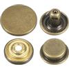 QUARKZMAN 30 Set Bottoni Automatici a Pressione 15mm Chiusure a Scatto Metallo Bottoni a Pressione in Lega da Cucire Jeans per Borse Pelle Imbarcazioni, Bronzo