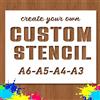 ZYHJJ Stencil personalizzati riutilizzabili Generic, LOGO e testo personalizzabili,Stencil Personalizzato per Pittura a Spruzzo e Creazione di Segni,per dipingere su legno, pareti, tessuto, roccia, lavagna