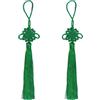 Makhry 10 Pezzi Nappe Cinesi in Seta Fatte a Mano per Porta-Verde | Nappe in Raso di Seta con Nodi Cinesi per Decorazione Auto,Casa,Hobby,Artigianato e Fai da Te