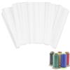 GORGECRAFT 100 pz 9cm Filo da Cucito Rete Cosmetica Pennello Reti Protettive Maglia Rocchetto Salva Rocchetto Abbracci per Diverse Dimensioni di Cucito Quilting Avvolgimento Macchine da Ricamo Bianco