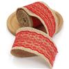 XJHWD 2/4/6Roll 2Meter * 6CM/Roll Nastro di Iuta con Pizzo Nastro Largo di Iuta per Decorazioni rustiche Nastro da Regalo di Iuta Tessuto Rotolo di Nastro di Iuta