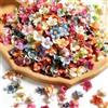 VOOSFSIE 50 Pezzi Fiori Finti Margherite a 2 cm, Fiori Finti per Decorazioni, Colorato Fiori Artificiali, Mista Piccola Fioris di Stoffa per Bomboniere e Progetti Creativi Fatti a Mano Decorazioni DIY