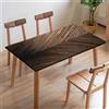 Morbuy Tovaglia Antimacchia Modella con Elastico Rettangolare,Lavabile Tovaglia da Tavolo con Bordo Elastica,per Esterno,Patio,Cucina Protezione Tavolo (Tavola di Legno,80x80cm)