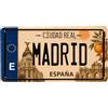 Genérico Targa metallica Madrid stile targa 15 × 30 cm - Decorazione vintage per casa, garage, bar o ristorante, targa decorativa Madrid, regalo originale della Spagna