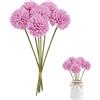 JVHLOV 12 Pezzi Fiori Finti di Fiori di Palla di crisantemo di Seta, Bouquet Fiori Finti, Fiori Artificiali, Ortensie Artificiali con steli, per Bouquet di Nozze,Casa,Giardino,Ufficio (Viola)