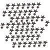 Qcwwy 50 Set Borchie a Stella Rivetti a Stella Vite, Rivetto a Forma di Stella Artigianato Bottone a Bottone Rivetto in Lega di Zinco per Abbigliamento Artigianale in Pelle Borse Cinture Scarpe Accessori