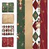 NICROLANDEE Carta velina natalizia, 24 fogli di carta natalizia in verde e | Carta velina natalizia vintage con fiocchi di neve dorati per Natale, Capodanno, vacanze e compleanni, 50 x 38 cm
