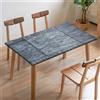 Morbuy Tovaglia Antimacchia Modella con Elastico Rettangolare,Lavabile Tovaglia da Tavolo con Bordo Elastica,per Esterno,Patio,Cucina Protezione Tavolo (Grigio,80x80cm)