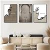 Baibexing Subhan Allah, Calligrafia Islamica, Pittura Su Tela, Poster E Stampe Retrò In Stile Marocchino Per Porte, Quadri Musulmani Per La Decorazione Del Soggiorno. 30X40Cmx3Pcs Senza Telaio