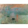 KUSTOM ART Poster Decorativo da Parete Serie Pittori Famosi Claude Monet Tramonto sul Mare Stampa Artistica su Carta Patinata 40x30 cm Senza Cornice