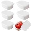 SMYJDMM Set di contenitori per congelatori in plastica, piccoli, 6 pezzi, con coperchio, in plastica