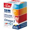 linea ACT Omega 3 Act, Integratore Alimentare, 60 Mini Perle | Per la Funzione Cardiaca, Cerebrale e Visiva, a base di Olio di Pesce (EPA - DHA)