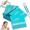 Mytagos 48pcs Detergente per orecchie appiccicoso, riutilizzabile, delicato per la rimozione del cerume con asta trasparente, bastoncino adesivo lavabile per orecchie sensibili, 2 scatole