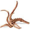 TM Aquatix Decorazione per acquario, in legno, con radici in legno, per acquario, dimensioni diverse, colore rosso (XS 15-20 cm)