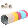 HERCHR Tunnel per criceti, Tunnel Colorati per nascondigli e Tubi Giocattolo interattivo per Animali Domestici per Piccoli Animali Domestici Porcellino d'India(11cm*52cm)
