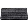 ANRO Tappeto antisporco antiscivolo Mischa Grigio 80 x 40 cm | Materiale: polipropilene, retro in gomma antiscivolo, 5 mm, lavabile, per interni ed esterni