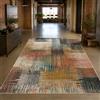VARIKASHOM Tappeti quadrati, 100 x 100 cm, Astratto Beige Marrone Blu Nero Rosso, Tappeto quadrato Salotto, Camera da Letto, Decorazione Casa, Rugs Pelo Corto,