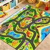 FCXVXCL Tappeto da Gioco per Bambini Tappeto da Gioco Antiscivolo Tappetino da Gioco Lavabile in Lavatrice a Pelo Corto per la Camera dei Bambini Decorazione della Sala Giochi 60 x 90cm4