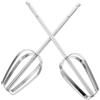 IMIKEYA Ricambio per Sbattitore Manuale 2 Pezzi in Acciaio | Compatibili Mixer Elettrico Portatile, per Uova e Impasti, Colore Argento, Set Accessori Cucina