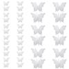 Hocansen 4 striscioni di carta a forma di farfalla, 2,8 m, da appendere, ghirlanda di carta a forma di farfalla, decorazioni per feste, decorazioni per compleanni, matrimoni (bianco/ZHD)