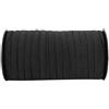 SIXRUN Fascia Elastica in Fibra di Polipropilene da 100 Metri, Accessorio di Cucito Flessibile per Abbigliamento Fai da Te, Elastico Piatto, misura: 8 Mm, Fasce per le Gambe (BLACK)