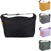 Kezert Borsa Termica Porta Pranzo, Borsa Frigo con Interno in Alluminio | Grande capacità, resistente all'acqua, con tracolla regolabile per lavoro, scuola e picnic, Nero