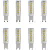 DLEDMOP Lampada LED G9 LED Bulb 7W 5W Warm White 3000K 700LM 3W 9W No Strobe 360 Degrees Super Bright Pack Of 4,Bianco Caldo,9 W