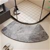 Lukery Tappetino Bagno Curvo in Diatomite Assorbente (Marmo,45x90cm) | Tappeti da Bagno Tappeto per Doccia - Antiscivolo Assorbente Asciugatura Rapida, Motivi di arte moderna
