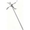Generic Tritatutto per frutta e verdura, 4 lame, tritatutto con asta | Trapano elettrico, tritatutto per verdure, frutta e mangime, con asta da 50 cm, per agricoltura