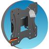 ADVANconnect Supporto a parete per TV, universale inclinabile e girevole, VESA max. 200x200 mm, per monitor piatti e curvi da 23-42 pollici, TV, schermo fino a 30 kg, nero