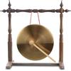 Générique Mini Gong Great Strumento di Percussione da 4 pollici con | Il piccolo gong in metallo con martello produce un suono chiaro Ideale per l'apprendimento musicale e la decorazione di