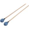 Naroote Bacchette per Marimba Lisce Testa in Filato Medio Duro con Manico in Acero, Compatibili con Strumenti a Percussione, 2 Paia per una Lunga Durata (BLUE)
