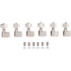 KAISH 21:1 Dual Pin (senza viti) Accordatori 2 Pin Tuning Chiavi Pioli Tuning Machine Heads Adatto per American Series Strat/Tele Chitarre Contemporaneo Pulsante Nickel