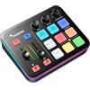 MAONO Mixer audio da gioco, interfaccia audio con Pro-preamp, RGB, Bluetooth, alimentazione phantom 48 V per live streaming, podcasting, creazione di contenuti, gaming MaonoCaster G1 NEO (nero)