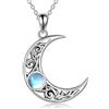 Generico collana da uomo，Luna collana per donne estetica modello imitazione opale squisito regalo di compleanno elegante accessori collo moda gioielli