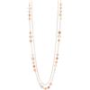 FULU AUTUMN Collana lunga da donna dorata, a doppio strato, con perle in pietra naturale, elegante collana alla moda, regalo per la festa della mamma