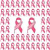 WANDIC 50 Spille Rosa con Piume e Nastro, Spille da Bavero per la sensibilizzazione sul Cancro al Seno, Gioielli smaltati, per Donne e Donne