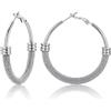 U7 Orecchini Donna a Cerchio 20-80mm in Acciaio/Oro/Nero | Orecchini a Cerchio Donna Acciaio Inossidabile Ipoallergenico Colore Argento/Oro/Nero Stile Minimalismo Regalo Donna