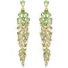 EVER FAITH Orecchini lunghi da donna con strass e cristalli