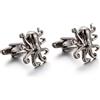 Longcreek Cuff-Daddy - Gemelli da uomo con polpo vichingo nordico, polpo vichingo, gemelli in argento, polpo, REGULAR, Acciaio inossidabile, Nessuna pietra preziosa