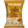 Probios Chips di ceci al curry - Snack croccante a base di legumi - Senza glutine - Perfette per pause, antipasti o spuntini gustosi - 70 g